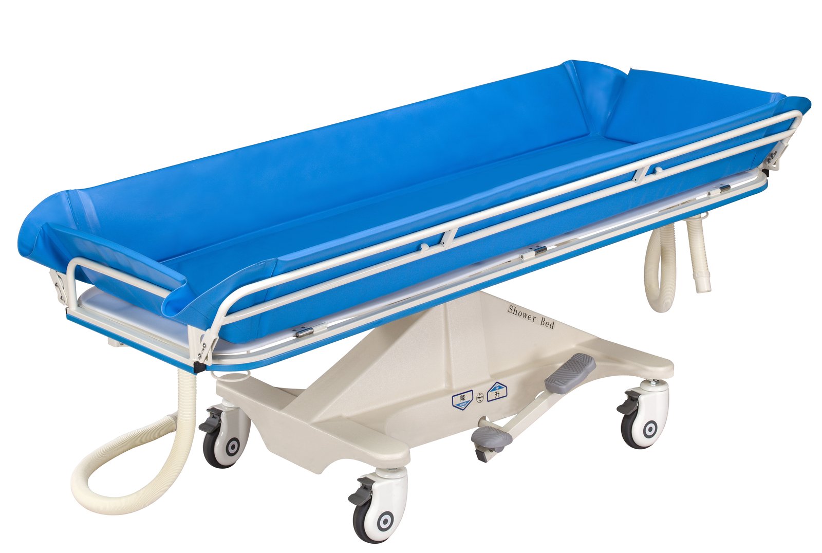 TBP01S shower trolley on a white background