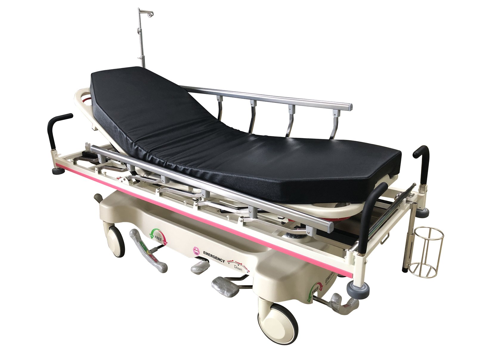 TSG01S powder-coated emergency stretcher on a white background