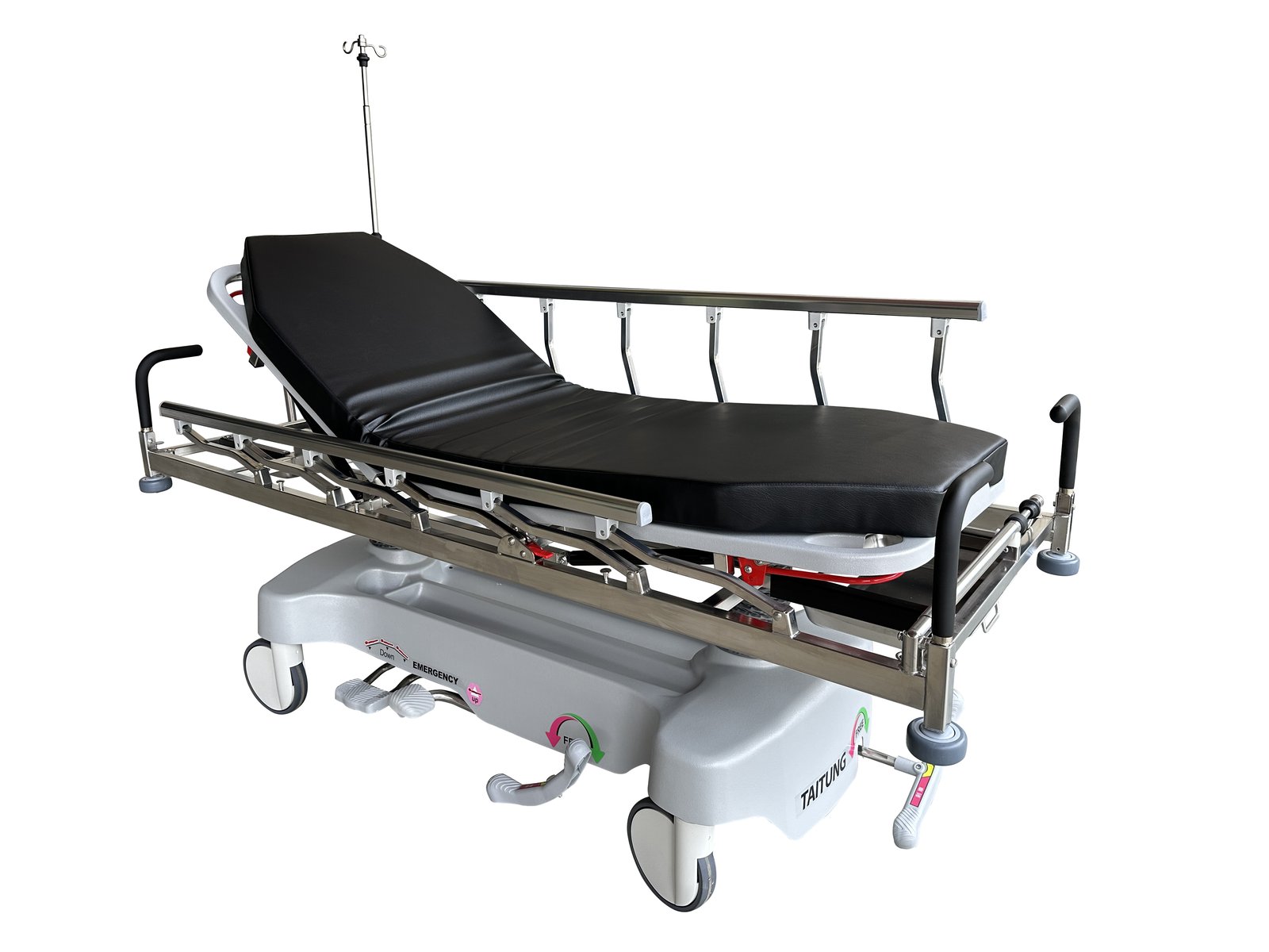 TSG01SP electropolished emergency stretcher on a white background